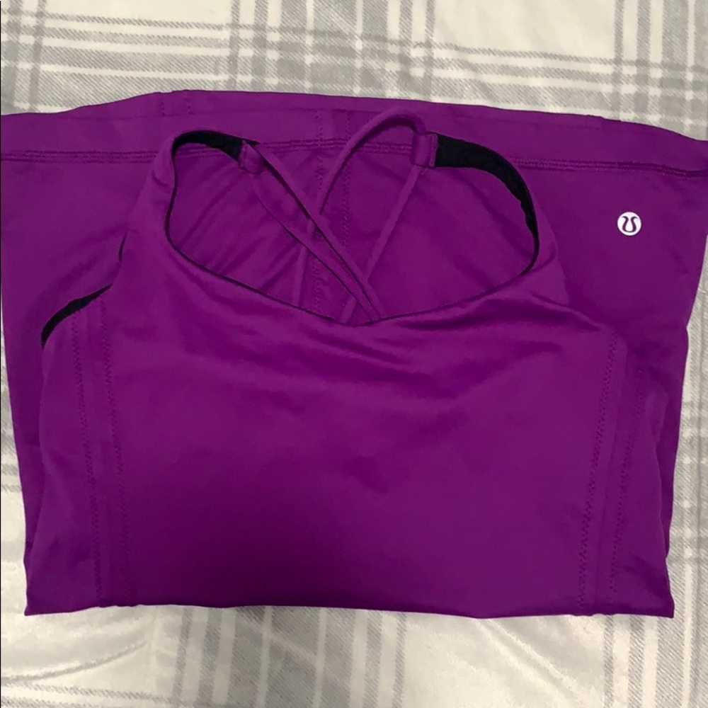 Purple lululemon tank top